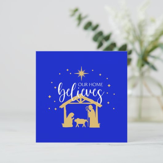 賛美ファーストホームクリスマス出生シーン シーズンカード (スタンド正面)