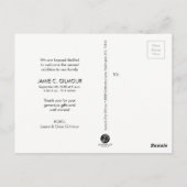 賛美ベビー誕生発表スクリプ感謝していトユ ポストカード (裏面)