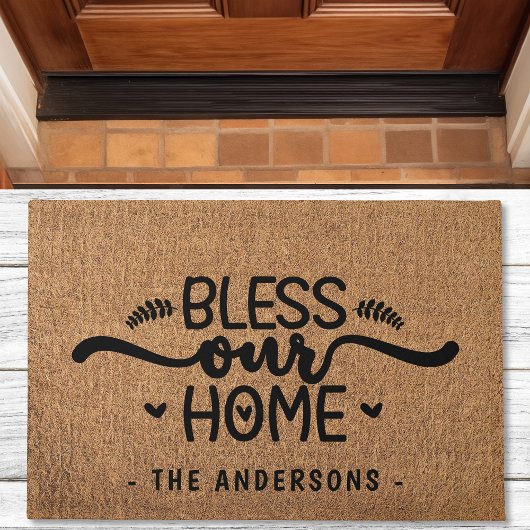 賛美ホームパーソナライズされたバフェイクラップ ドアマット