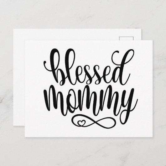 賛美ママの日の引用文 |はがき ポストカード (正面/裏面)