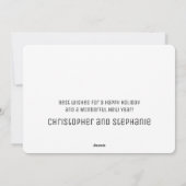 賛美ミニマリスト写真カスタムクリスマスカード シーズンカード (裏面)