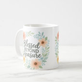 賛美メジャー15 Ozコーヒーマグを超えた コーヒーマグカップ (正面左)