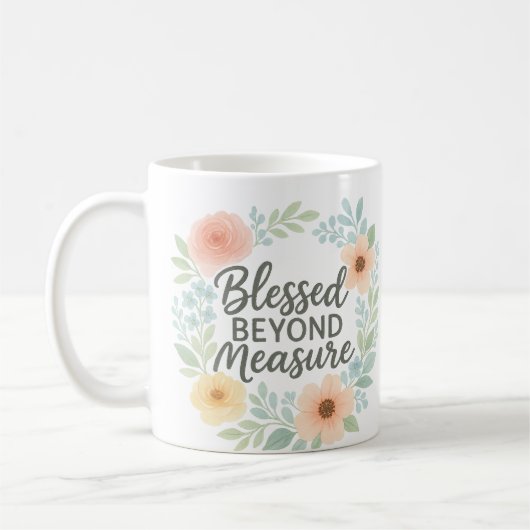 賛美メジャー15 Ozコーヒーマグを超えた コーヒーマグカップ (左)