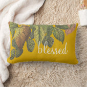 賛美モダンヴィンテージの花 ランバークッション (ブランケット)