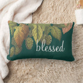 賛美モダンヴィンテージ花 ランバークッション (ブランケット)