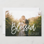 賛美モダン感動的Christmas写真 シーズンカード (正面)