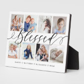 賛美モダン書 |家族の写真コラージュ フォトプラーク (側面)