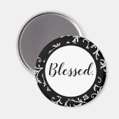 賛美モダン白黒 マグネット (正面/裏面)