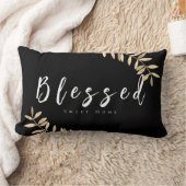 賛美モダン黒材枕 ランバークッション (ブランケット)