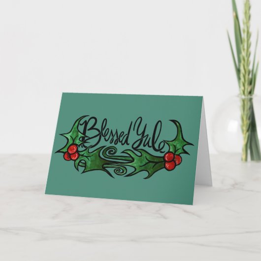 賛美ユール（キリスト降誕祭） カード (正面)