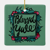 賛美ユール（キリスト降誕祭） セラミックオーナメント (裏面)