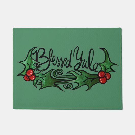 賛美ユール（キリスト降誕祭） ドアマット (正面)