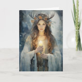 賛美ユール（キリスト降誕祭）冬至高2 シーズンカード (正面)