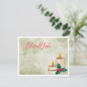 賛美ユール（キリスト降誕祭）水の色 シーズンカード (スタンド正面)