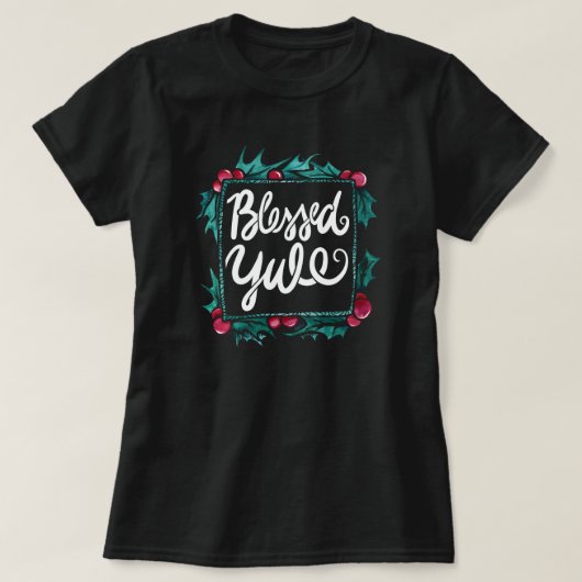 賛美ユール(キリスト降誕祭) Tシャツ (デザイン正面)