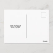 賛美ヨムキプールイエロー図解入りの、写真付きの ポストカード (裏面)