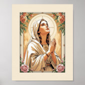 賛美ヴァージンの祈りの言葉 – カトリックのポスター ポスター (正面)