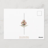 賛美ヴァージンヘイルメアリーイエスラテンヴィンテージ ポストカード (裏面)