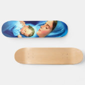 賛美ヴァージンマリアとベビーイエス スケートボード (横)