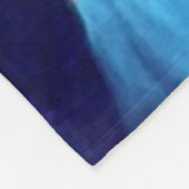 賛美ヴァージンマリアとベビーイエス フリースブランケット (角)