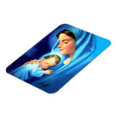 賛美ヴァージンマリアとベビーイエス マグネット (左側)