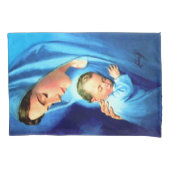 賛美ヴァージンマリアとベビーイエス 枕カバー (正面)