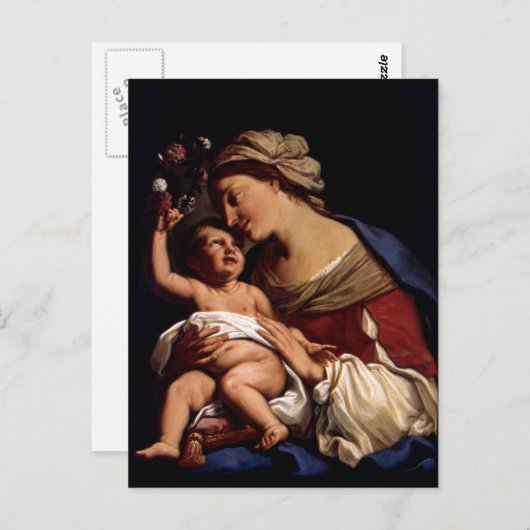 賛美ヴァージンマリアと乳児チャイルドイエス – シラニ ポストカード (正面/裏面)