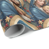 賛美ヴァージンマリア伝統的カトリック ラッピングペーパー (ロールコーナー)