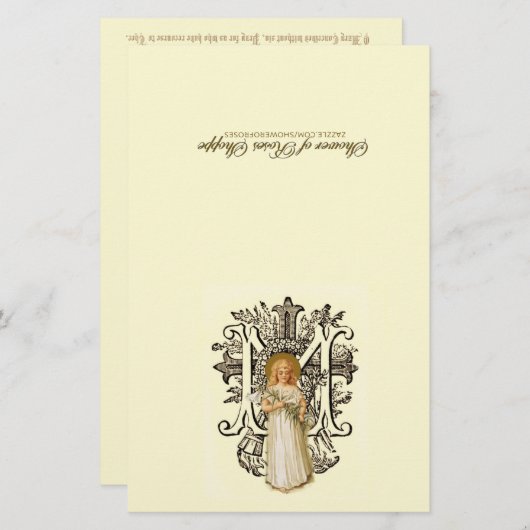 賛美ヴァージンマリア宗教カトリックフローラ (正面/裏面)