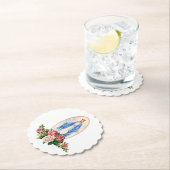 賛美ヴァージンマリア宗教伝統的カトリック ペーパーコースター (インサイチュ)