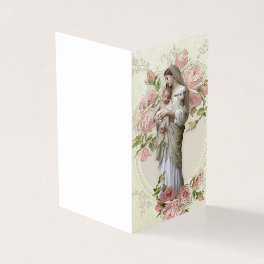 賛美ヴァージンマリア・カトリック葬儀聖カード 名刺 (外部)