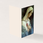 賛美ヴァージンマリア・カトリック葬儀聖カード 名刺 (外部)
