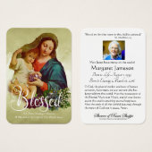 賛美ヴァージンマリア・カトリック葬儀記念聖式 (正面&裏面)