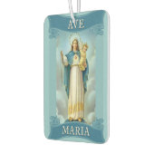 賛美ヴァージンマリーとベビーチャイルドイエズロザリオ カーエアーフレッシュナー (左)