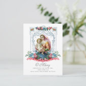 賛美ヴァージンマリーイエスカトリック祈りの言葉悔やみや弔慰 ポストカード (スタンド正面)