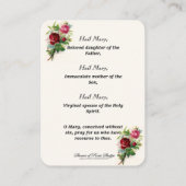 賛美ヴァージンマリーイエス祈りの言葉宗教的カード プレイスカード (裏面)
