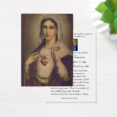 賛美ヴァージンマリーカトリック葬儀祈りの言葉カード (デスク)