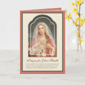 賛美ヴァージンマリーフローラ聖なる書物、 経典ヴィンテージ カード (黄色い花)