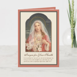 賛美ヴァージンマリーフローラ聖なる書物、 経典ヴィンテージ カード