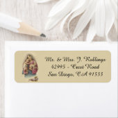 賛美ヴァージンマリーベビーイエズフラワーズ ラベル (インサイチュ)