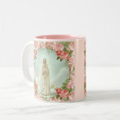 賛美ヴァージンマリーマイレディオブファティマ ツートーンマグカップ (正面左)