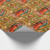 賛美ヴァージンマリーマザーイエスグアダルーペスペインの ラッピングペーパー (角)