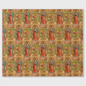 賛美ヴァージンマリーマザーイエスグアダルーペスペインの ラッピングペーパー (フラット)