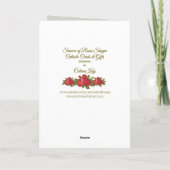 賛美ヴァージンマリーマザーベビーイエス カード (裏面)