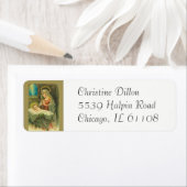 賛美ヴァージンマリーマザーベビーイエス ラベル (インサイチュ)