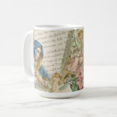 賛美ヴァージンマリーヴィンテージカソリックロザリーマリアン コーヒーマグカップ (正面左)