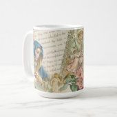 賛美ヴァージンマリーヴィンテージカソリックロザリーマリアン コーヒーマグカップ (正面左)