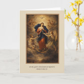 賛美ヴァージンマリー婦人のノット カード (黄色い花)