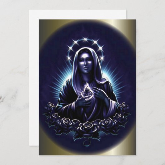 賛美ヴァージンメアリとパープルバラ (正面/裏面)