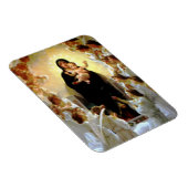 賛美ヴァージンメアリーと乳児チャイルドイエス マグネット (右側)